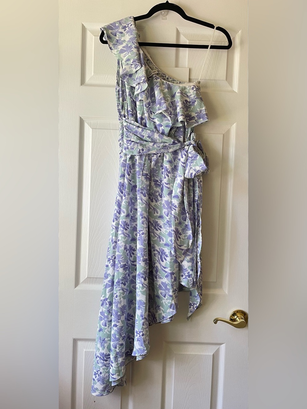 Grace Karin Lavender & Mint flowers dress for spring summer wedding